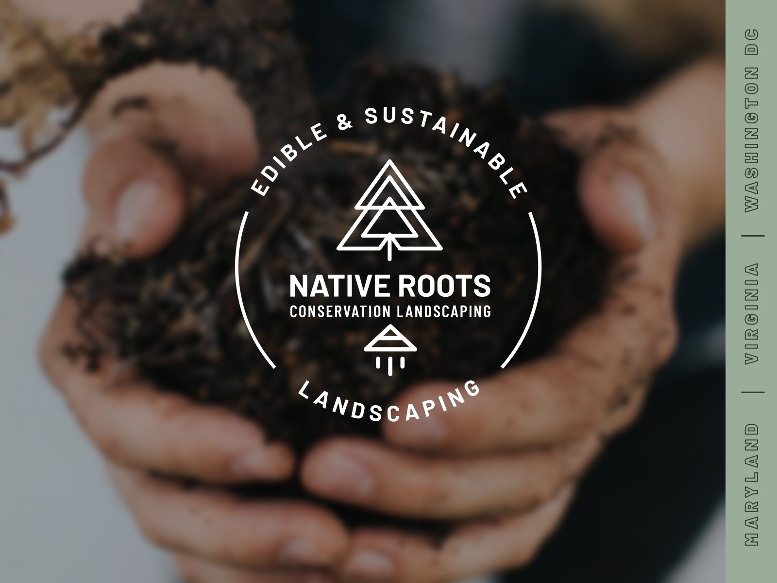supportive brand element for a Conservation Landscaping business' visual identity system design